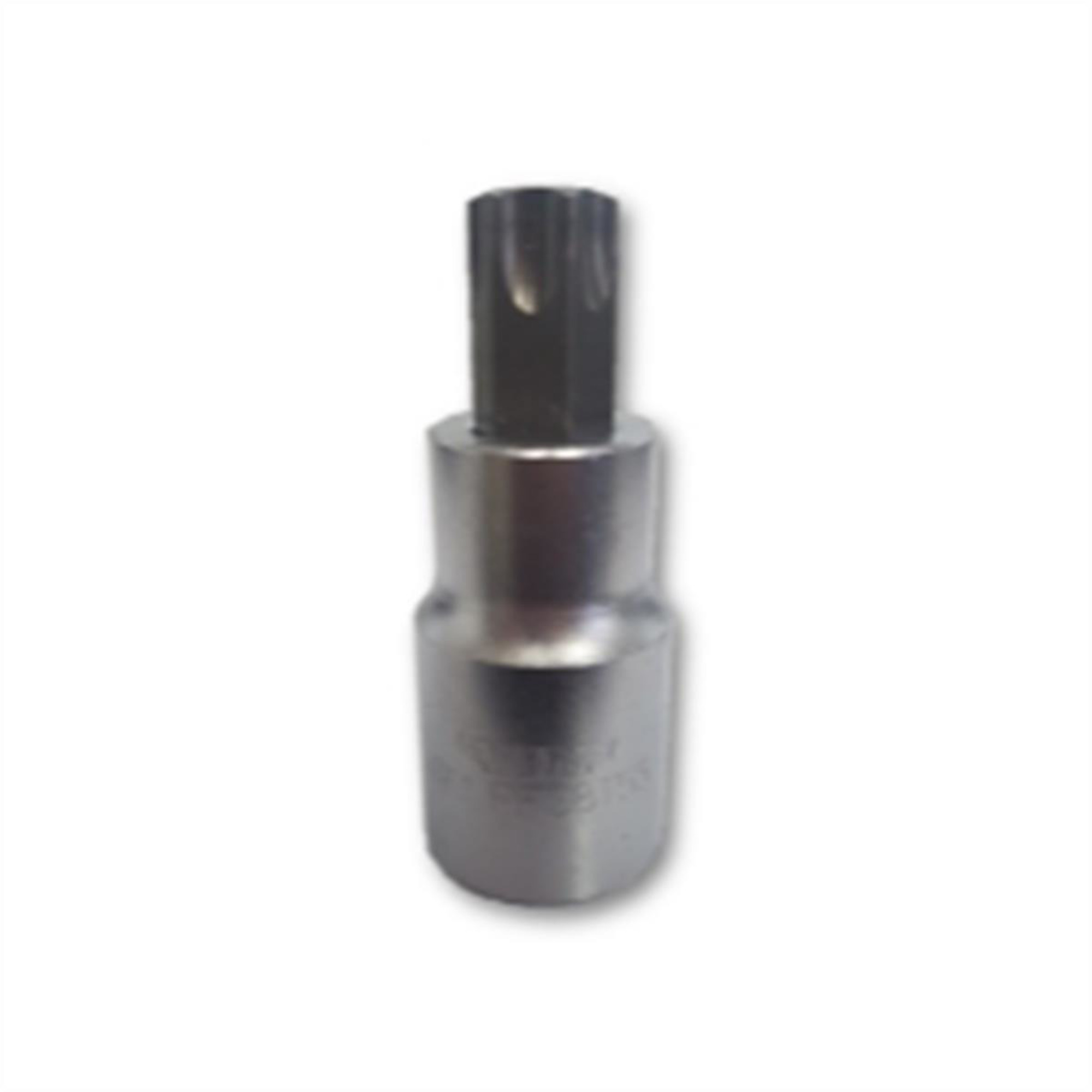 VIM Tools T55 Torx Bit — 1/2in. Square Drive, Satin Chrome, Gun Metal Gray, Model# VIMPFS8T55